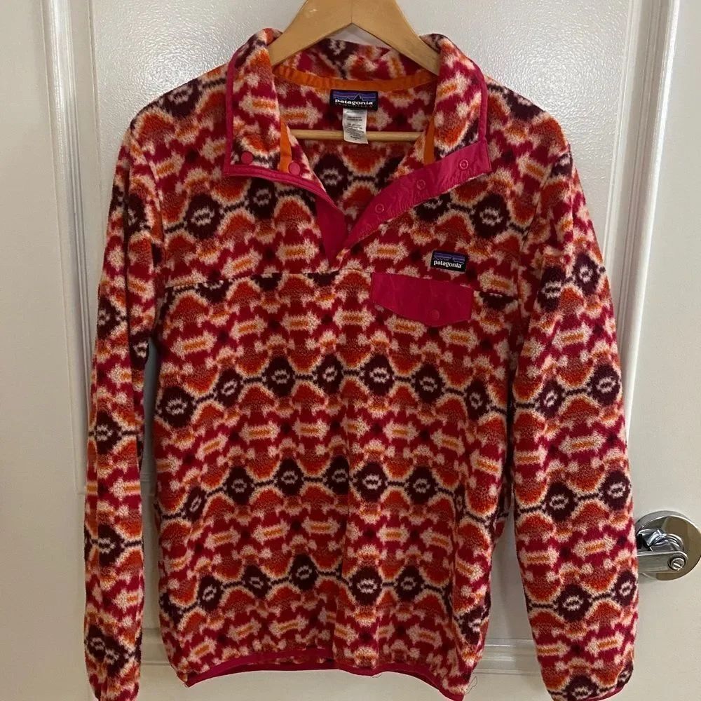 Patagonia Lightweight Synchilla Snap-T Fleece Pullover Aberdeen Berry Jewel med